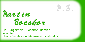 martin bocskor business card